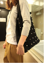 Crossbody Hbag Women Shoulder Bags Rivet Canvas Girl Women's Hbags Messenger Bags Ladies Purse Large Tote bag ILML