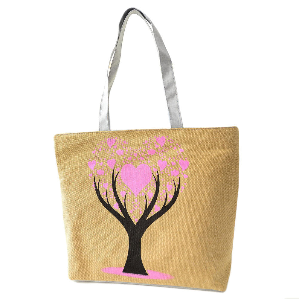 Cute Women Bags Printing Canvas Shoulder Hbag Bag Casual Clutch Satchel bolsa feminina Large-capacityTote pouch ILML
