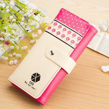 Flower Women Wallet 6Colors Flower Long Wallets Popular Portable Change Purse Wallet Delicate Casual Lady Cash Purse ILML