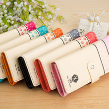 Flower Women Wallet 6Colors Flower Long Wallets Popular Portable Change Purse Wallet Delicate Casual Lady Cash Purse ILML