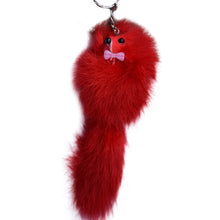 Fur Ball key rings Cell Phone Car Mobile Phone Accessories Small Gift Bags rabbit Key Ring ILML
