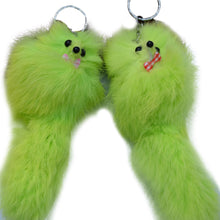 Fur Ball key rings Cell Phone Car Mobile Phone Accessories Small Gift Bags rabbit Key Ring ILML