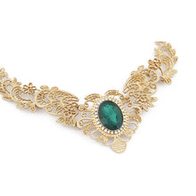 Hollow Carved Peach Heart Rhinestone Women Lady Long Necklace Bronze Silver Golden Jewelry ILML