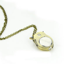 Jewelry Owl Necklace Pendant Chain Pocket Quartz Watch Analog Clock PY8 ILML