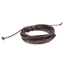 Jewelry Wrap multilayer Leather Bracelets Bangles For Men Women Braided Rope Wristb pulseira feminina masculina ILML