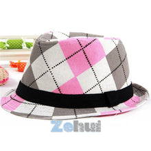 Kids Baby Fedora Hats Jazz Cool Toddler Boy Girl Cap Pography Top Hat Cotton Trilby ILML