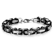 Men Bracelets Gold Chain Link Bracelet Stainless Steel Width 8mm Bracelet Y8 ILML