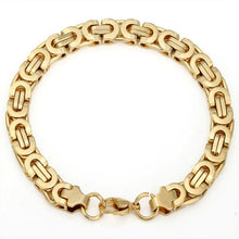 Men Bracelets Gold Chain Link Bracelet Stainless Steel Width 8mm Bracelet Y8 ILML