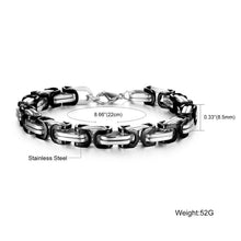 Men Bracelets Gold Chain Link Bracelet Stainless Steel Width 8mm Bracelet Y8 ILML