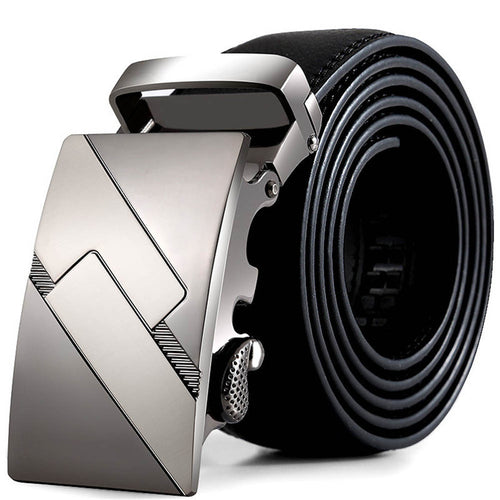 Men Leather Automatic Buckle er belts for business men Belts luxury Strap Belt ILML