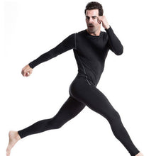 Men Plush Base Layer Long Sleeve Slim Fit Thermal Warm Underwear Tops Undershirt ILML