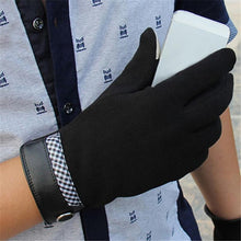 Men Touch Screen Wool Gloves Warm Full Fingers Glove Wrist Mittens 4 Colors PY6 ILML