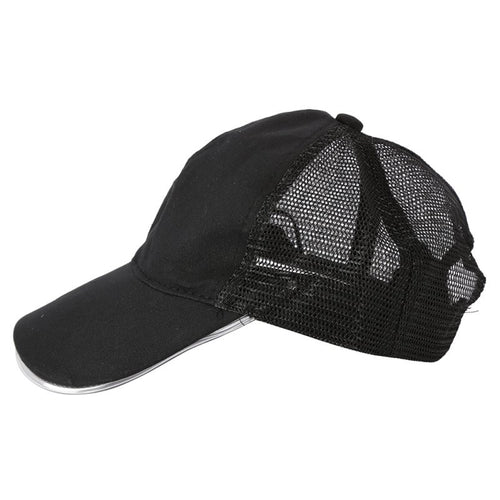 Night Fishing LED Baseball Cap Hat Light Glow Club Party Black Fabric Travel Hat Snapbacks Caps ILML