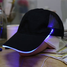 Night Fishing LED Baseball Cap Hat Light Glow Club Party Black Fabric Travel Hat Snapbacks Caps ILML