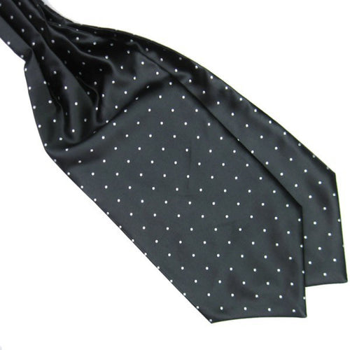 Polka Dot Men Long Silk Scarves/Cravat Ascot Ties Handkerchief Gentlemen ILML