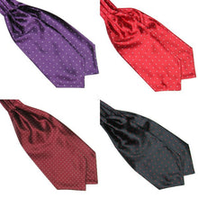 Polka Dot Men Long Silk Scarves/Cravat Ascot Ties Handkerchief Gentlemen ILML
