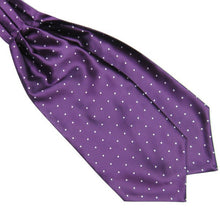 Polka Dot Men Long Silk Scarves/Cravat Ascot Ties Handkerchief Gentlemen ILML