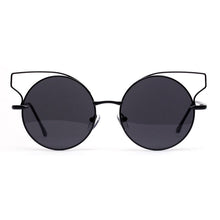 Retro Women Cat Eye Sunglasses Classic Designer Shadeetallic Mirror Sun Glasses 5 Colors lunette de soleil ILML