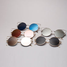Retro Women Cat Eye Sunglasses Classic Designer Shadeetallic Mirror Sun Glasses 5 Colors lunette de soleil ILML