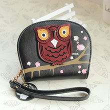 Stylish Women's purse Girl Owl Leather Zip Clutch Coin Money Bag Coin Change Wallet Bolsa Feminina Bags  ILML