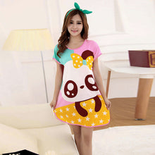 Cartoon Women Sleepwear Pajamas Short Sleeve sweet printing Girl Indoor Clothing Sleepwear Pajamas Home Suit ILML