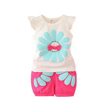 Toddler Baby Girls Clothing Set Sunflower Girls Clothes Sets Kids Casual Sport Suit Set ILML
