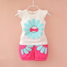 Toddler Baby Girls Clothing Set Sunflower Girls Clothes Sets Kids Casual Sport Suit Set ILML