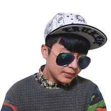 Sun Flower Pattern Printed Flat Hat Baseball Cap Hip-Hop Peaked Cap ILML