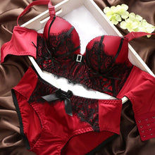 Transparent Women Sexy Bra and Panty Set Gauze Embroidery Ultra-thin Underwear Sets Lace Brassiere Cup B ILML