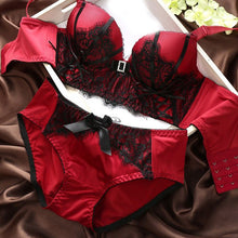 Transparent Women Sexy Bra and Panty Set Gauze Embroidery Ultra-thin Underwear Sets Lace Brassiere Cup B ILML