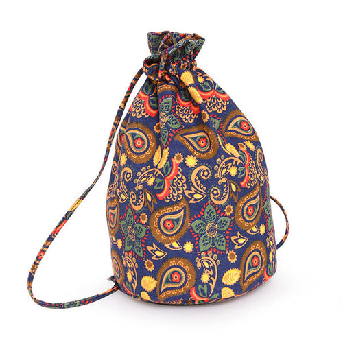 printing Backpack men women backpack casual Canvas Geometric Bags Drawstring backpacks for girls Travel bag ILML