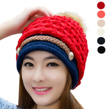 Cap Women Casual Hip-Hop Hats Knitted Wool Skullies Beanie Hat Warm Hat ILML