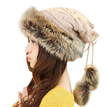 Warm Cap Casual Fur Wool Hip-Hop Hats Knitted Skullies Beanie knit caps Hat for Women Touca Gorro ILML