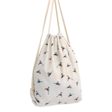 Women Backpack Printing Sparrow Cat Backpack for girls Drawstring Beam Port Backpack Shopping Bag Travel Bag ILML