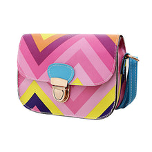 Women Bag PU Leather Rainbow Chain Of Small Messenger Bags Crossbody  ILML