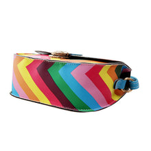 Women Bag PU Leather Rainbow Chain Of Small Messenger Bags Crossbody  ILML