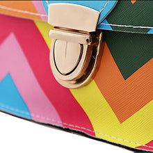 Women Bag PU Leather Rainbow Chain Of Small Messenger Bags Crossbody  ILML