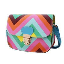 Women Bag PU Leather Rainbow Chain Of Small Messenger Bags Crossbody  ILML