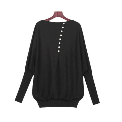 Women Batwing Sleeve Oversized Knit Sweater Loose Jumper Pullover Tops Y8 ILML