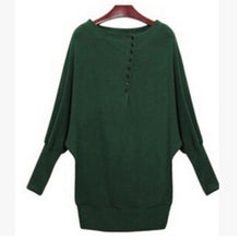 Women Batwing Sleeve Oversized Knit Sweater Loose Jumper Pullover Tops Y8 ILML
