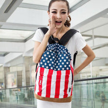 Women backpack Canvas Striped UK British Flag Printing for girls Satchel Students school backpack ILML