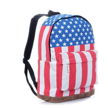Women backpack Canvas Striped UK British Flag Printing for girls Satchel Students school backpack ILML