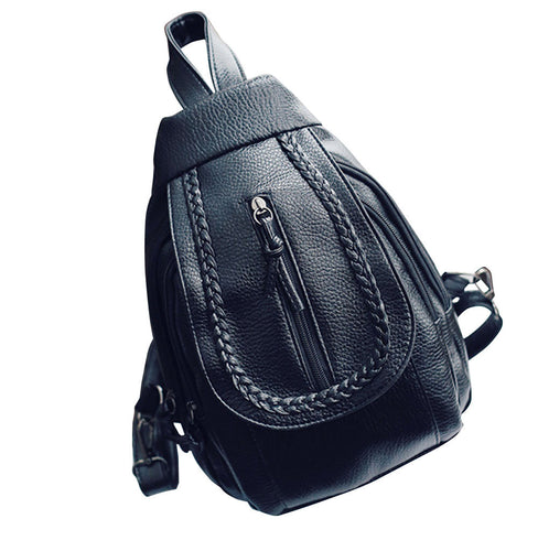 Women backpack Chest bags leather Students school backpacks For Girl Mochila Mujeres Travel bag Backpack Satchel Bags ILML