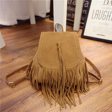 Women backpack Tassel leather school backpacks For Girl Mochila Mujeres Travel bag Backpack Satchel Bags  ILML