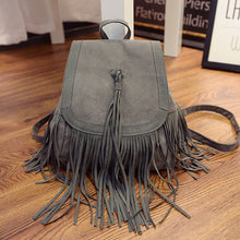 Women backpack Tassel leather school backpacks For Girl Mochila Mujeres Travel bag Backpack Satchel Bags  ILML