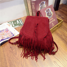 Women backpack Tassel leather school backpacks For Girl Mochila Mujeres Travel bag Backpack Satchel Bags  ILML