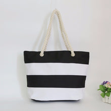Women bag Hbag Shoulder Bags Large Tote Ladies Purse Stripe Canvas hbags shopping bag Satchel bolsa ILML