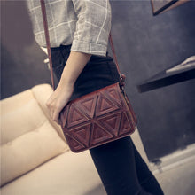 Women bag Triangle Stitching Retro Shoulder messenger bags hbags women famousleather hbag designer ILML