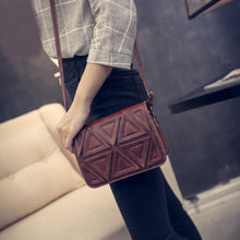Women bag Triangle Stitching Retro Shoulder messenger bags hbags women famousleather hbag designer ILML