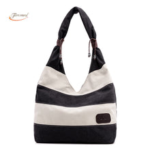 luxury hbags Women Stripe Canvas Large Capacity Shoulder Bags Large Tote Ladies Daily Use Hbag Tote ILML